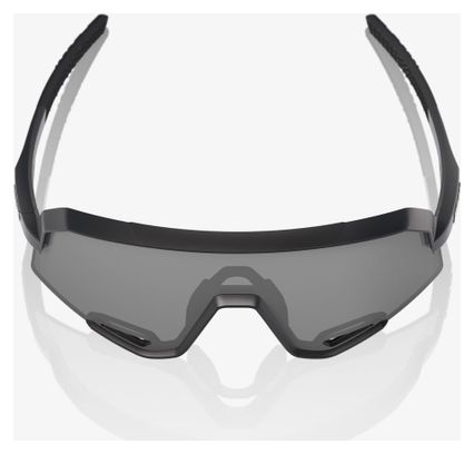 100% Slendale Matte Black - Smoke Sunglasses