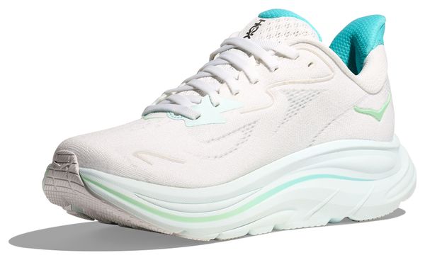 Chaussures Running Hoka Clifton 10 Blanc/Bleu Femme