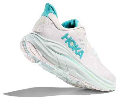 Chaussures Running Hoka Clifton 10 Blanc/Bleu Femme