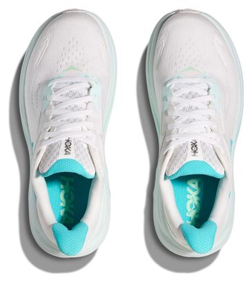 Chaussures Running Hoka Clifton 10 Blanc/Bleu Femme