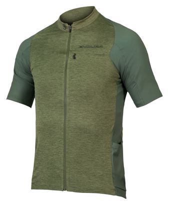 Endura GV500 Reiver Short Sleeve Jersey Olive Green