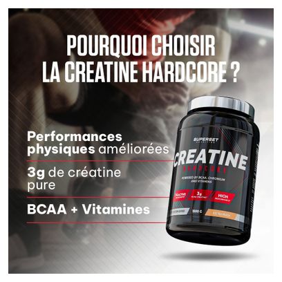 échantillon Créatine Hardcore (50g) - Superset Nutrition - Tropical -  Créatines