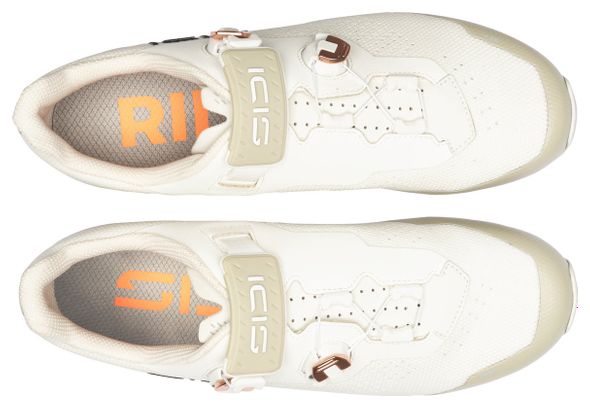 Zapatillas de MTB Sidi Dominator X Beige/Blanco para mujer