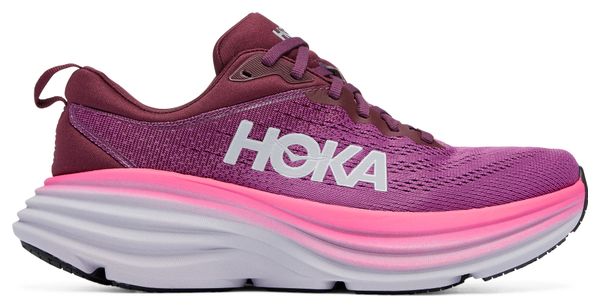 Chaussures Running Hoka Bondi 8 Violet Rose Femme