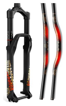 Kit de calcomanías RockShox Troy Lee Design 35mm Gold / Orange