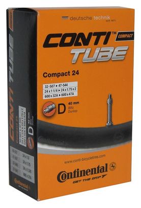 Continental Chambre À Air 24 Compact - 32-507 -> 47-544 - Dv40Mm Valve