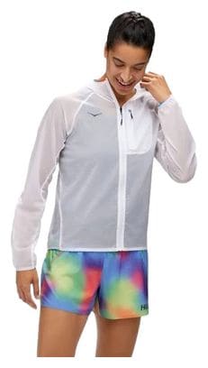 Hoka Women's Skyflow Marathon Marathon Pack Windbreaker Jacket White