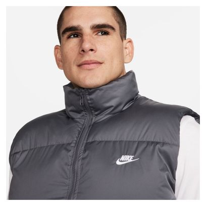 Ärmellose Daunenjacke Nike club Puffer Grau