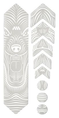 All Mountain Style Honeycomb 9 pcs Frame Guard Kit - Wolf White