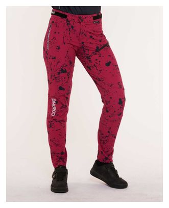 Pantalones MTB Dharco Gravity Mujer Rojo/Negro