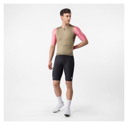 Castelli Corretto Men's Short-Sleeve Jersey - Green/Pink