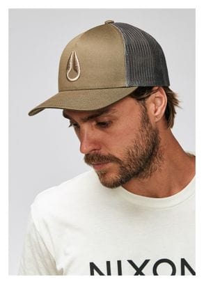 Unisex Nixon Iconed Trucker Khaki Cap