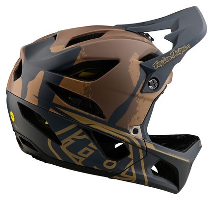 Casque Intégral Troy Lee Designs Stage Mips Camo Vert/Beige