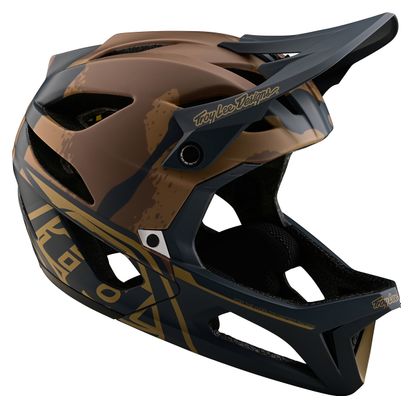 Casque Intégral Troy Lee Designs Stage Mips Camo Vert/Beige