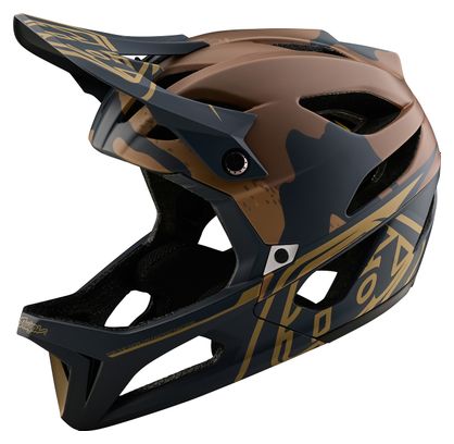 Casque Intégral Troy Lee Designs Stage Mips Camo Vert/Beige