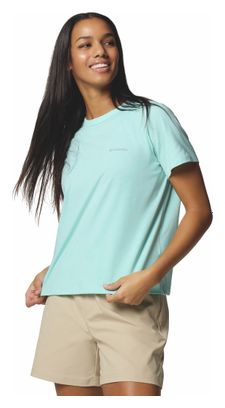 Dames Columbia Sun Trek II Blauw Technisch T-shirt