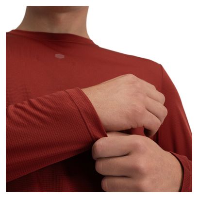 T-shirt randonnée manches longues homme Reserve Maroon Bordeaux