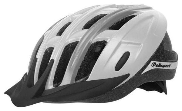 Polisport Casque Vélo Ride-In L (58-62Cm) - Blanc/Gris