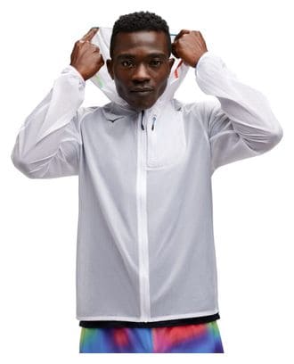 Hoka Skyflow Marathon Pack Windbreaker Jacket White