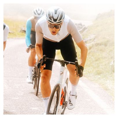Maillot de manga corta Castelli Corretto blanco/gris para hombre