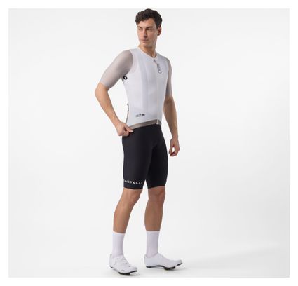Maillot de manga corta Castelli Corretto blanco/gris para hombre