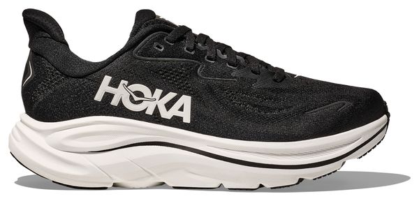 Hoka Clifton 10 Running Shoes Large Black/White Men's