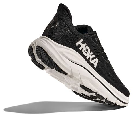 Hoka Clifton 10 Running Shoes Large Black/White Men's