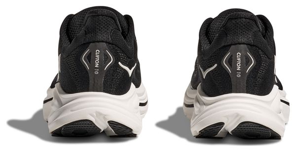 Hoka Clifton 10 Running Shoes Large Black/White Men's
