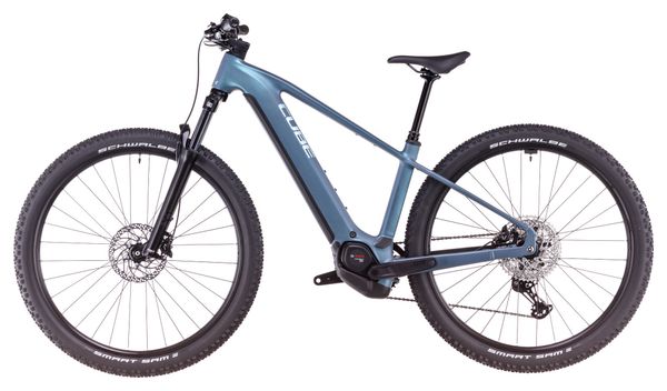 VTT Électrique Semi-Rigide Cube Reaction Hybrid Pro 600 Shimano Deore/Deore XT 12V 600 Wh 29'' Bleu Vert Smaragd 2025