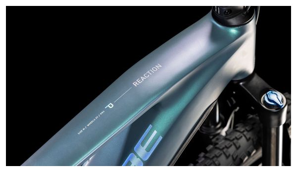 VTT Électrique Semi-Rigide Cube Reaction Hybrid Pro 600 Shimano Deore/Deore XT 12V 600 Wh 29'' Bleu Vert Smaragd 2025