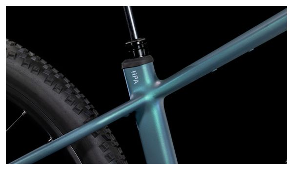 VTT Électrique Semi-Rigide Cube Reaction Hybrid Pro 600 Shimano Deore/Deore XT 12V 600 Wh 29'' Bleu Vert Smaragd 2025