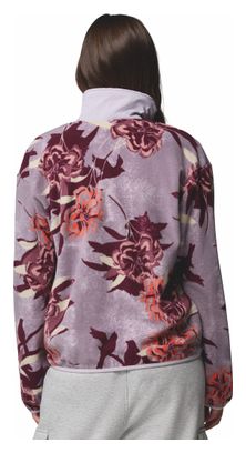 Columbia Donna 1/2 Zip Sequoia Grove Pile Viola Stampato