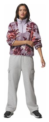 Columbia Donna 1/2 Zip Sequoia Grove Pile Viola Stampato