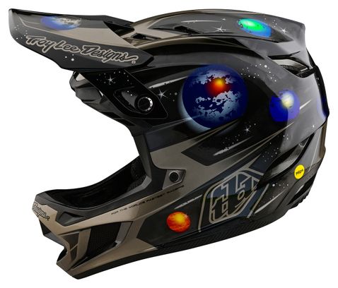 Casque Intégral Troy Lee Designs D4 Carbone Spacian Noir