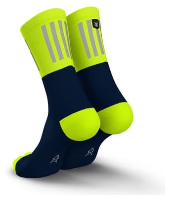 Incylence High-Viz V3 Running Socks Blau/Gelb Fluo