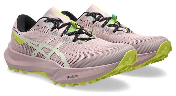 Chaussures Trail Asics Fuji Lite 6 Rose/Vert Femme
