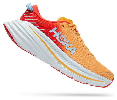 Hoka Bondi X Running Shoes Orange Red