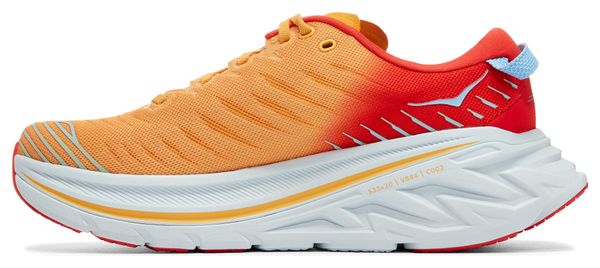 Hoka Bondi X Running Schuh Orange Rot