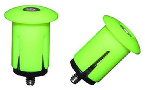 bouchon de cintre avec expandeur vert fluo (paire) diam. inter 18.2mm et exter 25.2mm