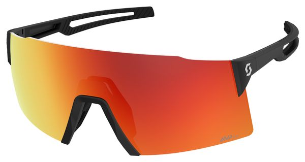 Scott Stride Compact AMP Brille, Schwarz / AMP Rot Chrom S3