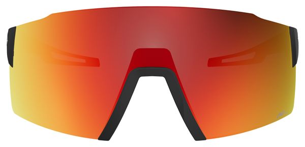 Scott Stride Compact AMP Brille, Schwarz / AMP Rot Chrom S3