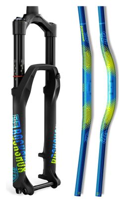 RockShox Decal Kit Troy Lee Design 35mm Blue / Yellow | Alltricks.com