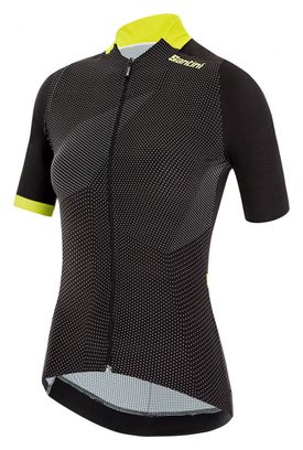Maillot Manches Courtes Femme Santini Redux Genio Noir