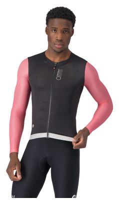 Maglia a maniche lunghe Castelli Corretto Nero/Rosa da uomo
