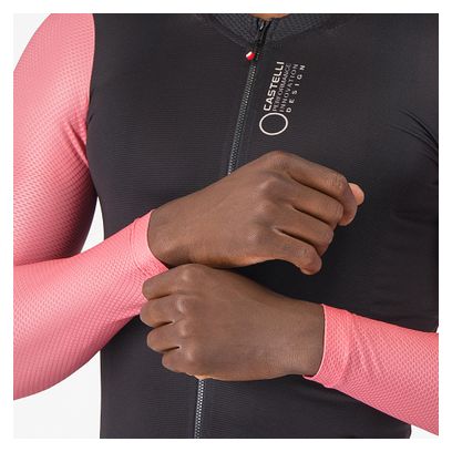Maglia a maniche lunghe Castelli Corretto Nero/Rosa da uomo