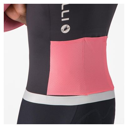Maglia a maniche lunghe Castelli Corretto Nero/Rosa da uomo