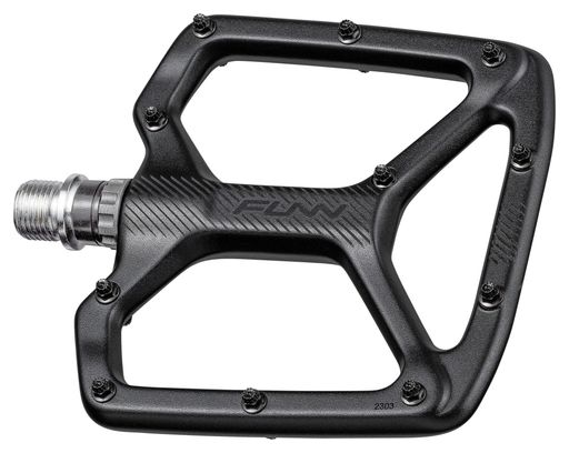 Ein Paar Funn Python Flat Pedals Schwarz