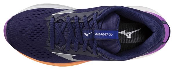 Chaussures Running Mizuno Wave Rider 30 Bleu/Orange/Violet Femme