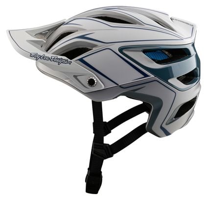 Troy Lee Designs A3 Mips Uno Pinstripe Light Grey MTB Helmet