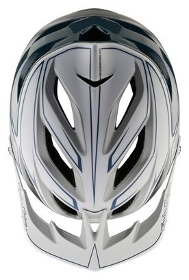 Troy Lee Designs A3 Mips Uno Pinstripe Light Grey MTB Helmet